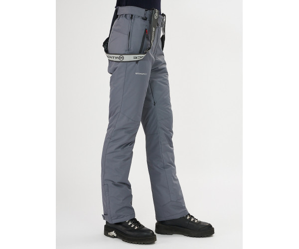 Брюки горнолыжные серого цвета 916Sr