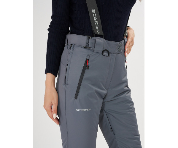Брюки горнолыжные серого цвета 916Sr