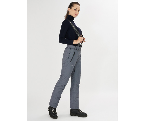 Брюки горнолыжные серого цвета 916Sr