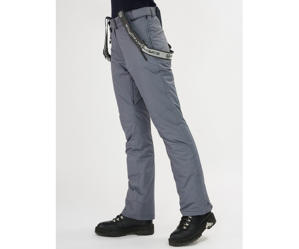 Брюки горнолыжные серого цвета 916Sr