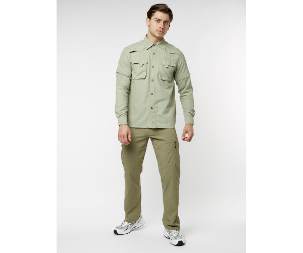 Рубашка классическая мужская бежевого цвета 12003B