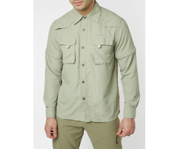 Рубашка классическая мужская бежевого цвета 12003B