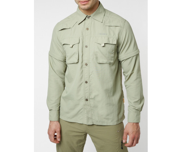 Рубашка классическая мужская бежевого цвета 12003B