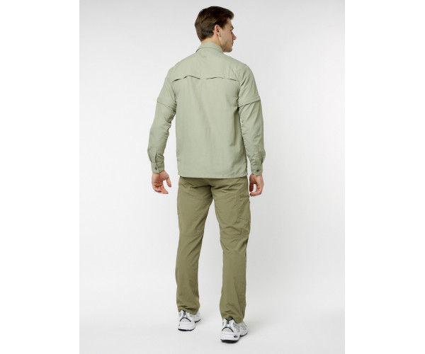 Рубашка классическая мужская бежевого цвета 12003B