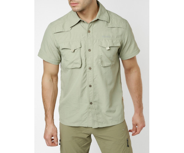 Рубашка классическая мужская бежевого цвета 12003B