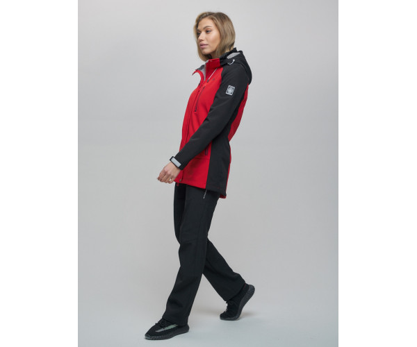 Костюм  красного цвета 02030Kr