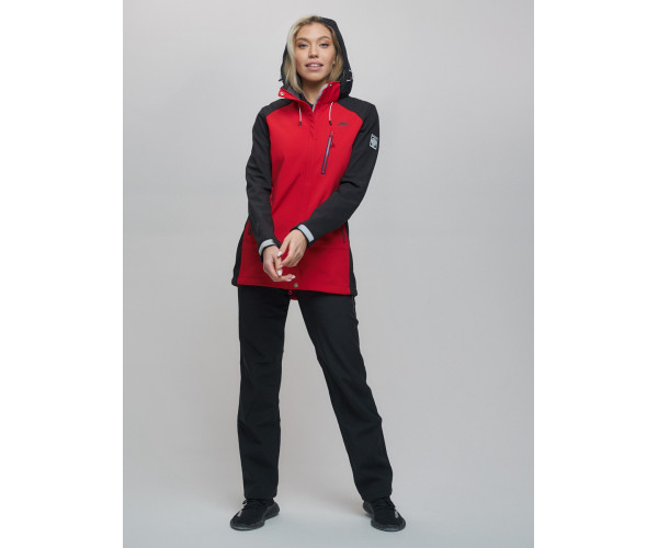 Костюм  красного цвета 02030Kr