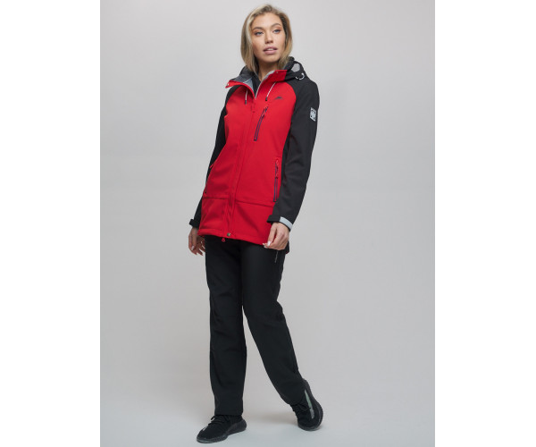 Костюм  красного цвета 02030Kr