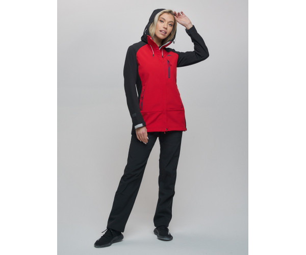 Костюм  красного цвета 02030Kr