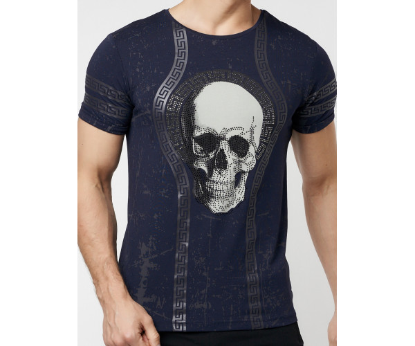 Подростковая футболка темно-синего цвета 220034TS