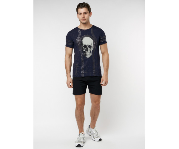 Подростковая футболка темно-синего цвета 220034TS