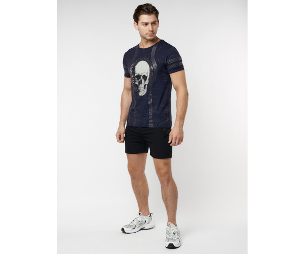Подростковая футболка темно-синего цвета 220034TS