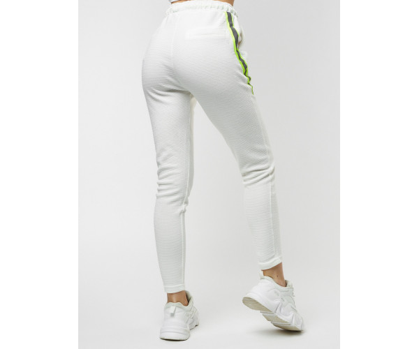 Брюки зауженные женские белого цвета 222066Bl