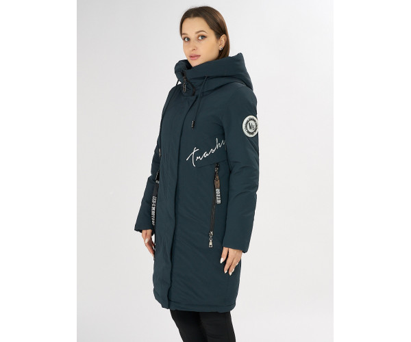 Куртка зимняя темно-зеленого цвета 72115TZ