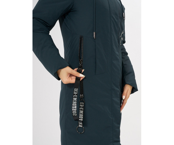 Куртка зимняя темно-зеленого цвета 72115TZ