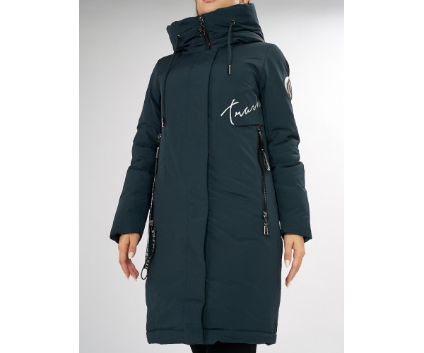 Куртка зимняя темно-зеленого цвета 72115TZ