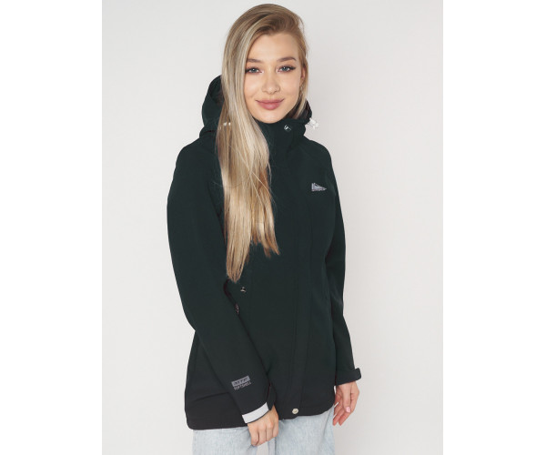 Ветровка женская  черного цвета 20371Ch