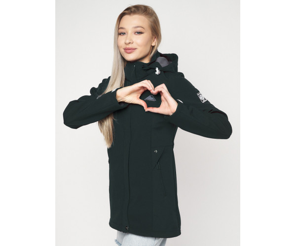 Ветровка женская  черного цвета 20371Ch