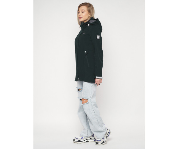 Ветровка женская  черного цвета 20371Ch
