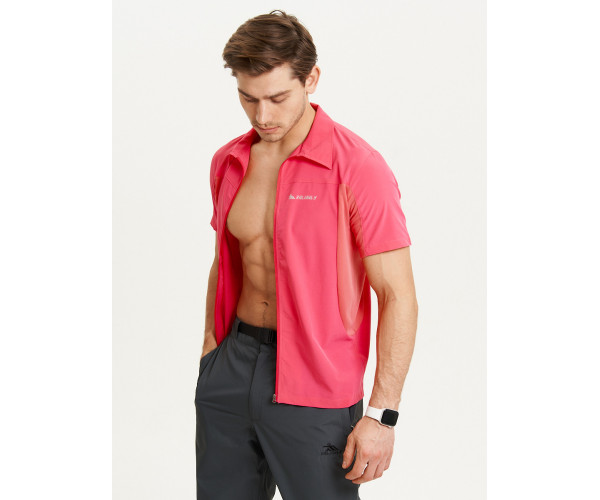 Футболка спортивная поло Valianly мужская розового цвета 93426R