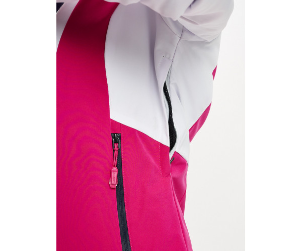 Горнолыжный костюм женский розового цвета 077030R