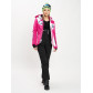 Горнолыжный костюм женский розового цвета 077030R