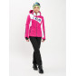 Горнолыжный костюм женский розового цвета 077030R