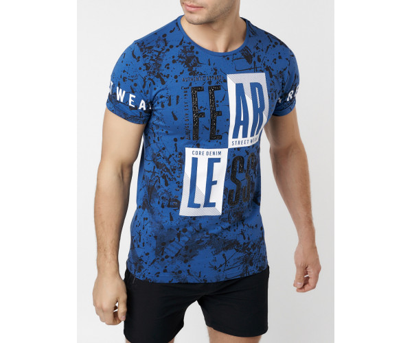 Подростковая футболка синего цвета 220078S