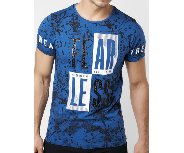 Подростковая футболка синего цвета 220078S