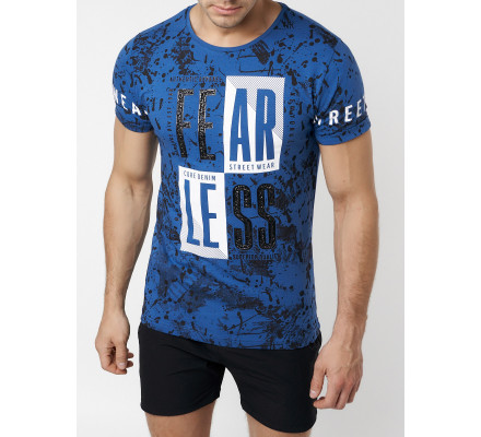 Подростковая футболка синего цвета 220078S