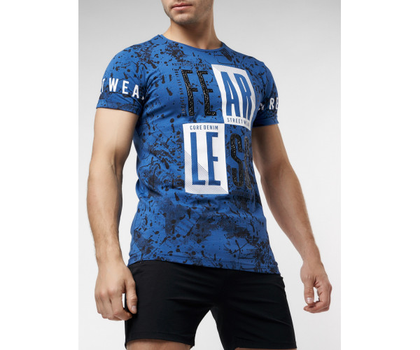 Подростковая футболка синего цвета 220078S