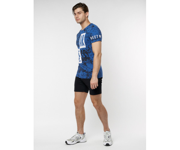 Подростковая футболка синего цвета 220078S