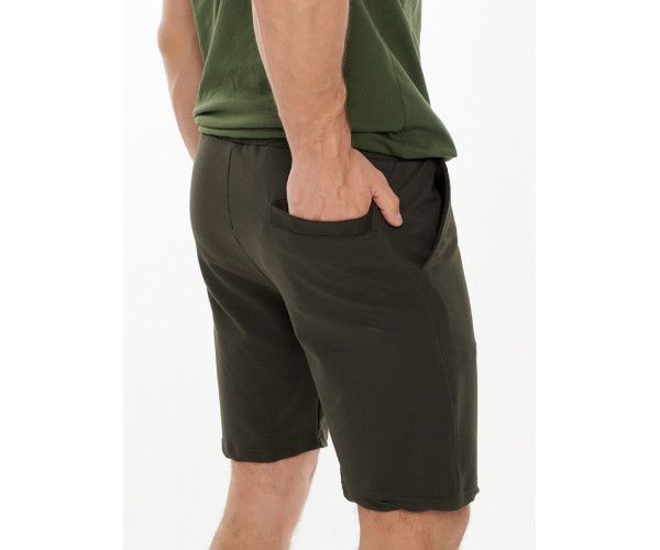 Костюм шорты и футболка 220007 цвета хаки 221007Kh