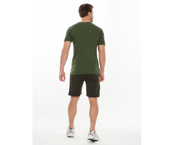 Костюм шорты и футболка 220007 цвета хаки 221007Kh