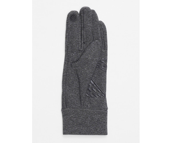 Спортивные перчатки демисезонные женские серого цвета 602Sr