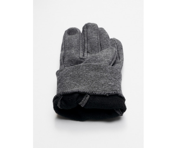 Спортивные перчатки демисезонные женские серого цвета 602Sr