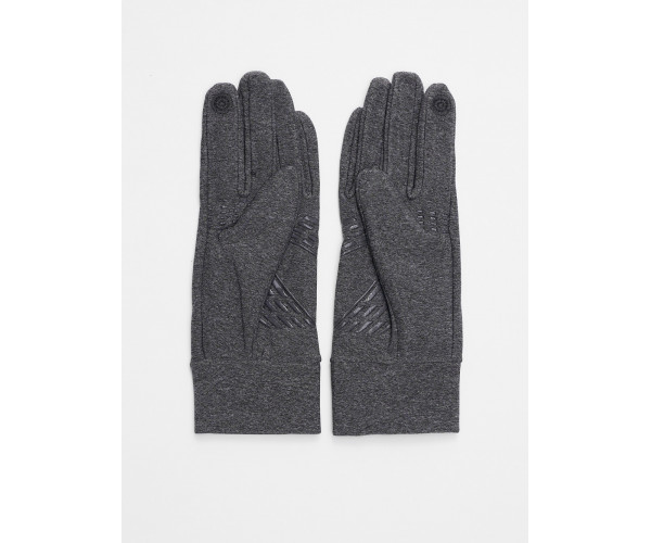 Спортивные перчатки демисезонные женские серого цвета 602Sr