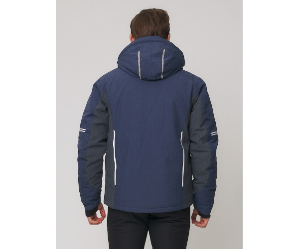 Мужская зимняя горнолыжная куртка  темно-синего цвета 1971-1TS