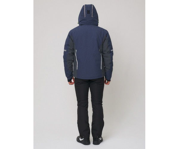 Мужская зимняя горнолыжная куртка  темно-синего цвета 1971-1TS