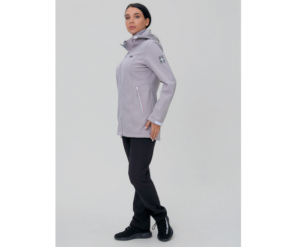 Костюм женский  серого цвета 02029Sr