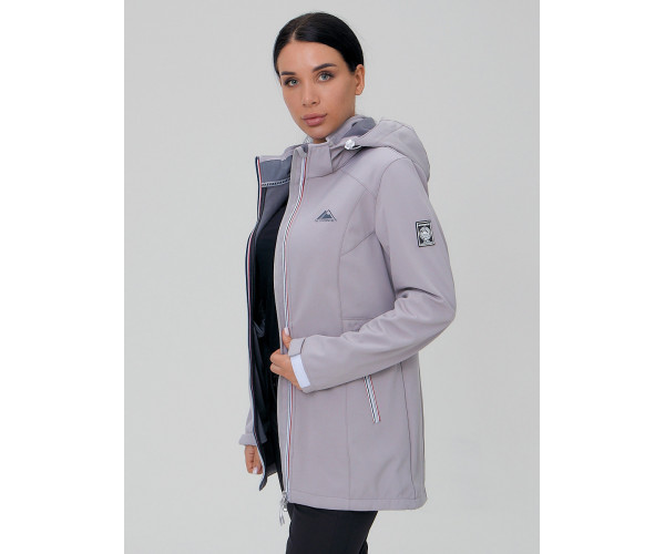 Костюм женский  серого цвета 02029Sr