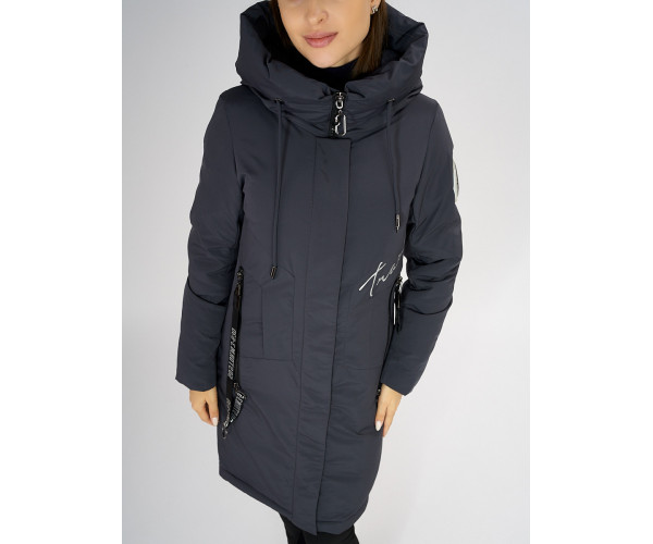 Куртка зимняя темно-серого цвета 72115TC