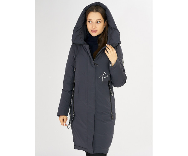 Куртка зимняя темно-серого цвета 72115TC