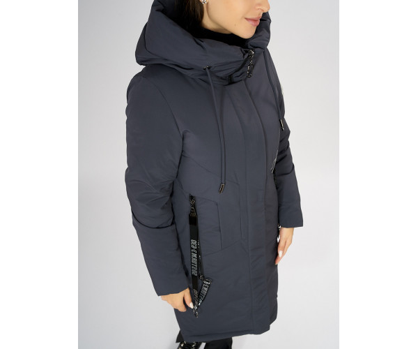 Куртка зимняя темно-серого цвета 72115TC