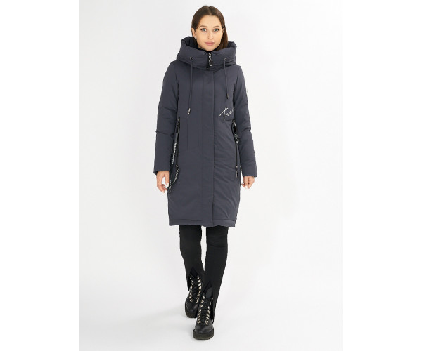 Куртка зимняя темно-серого цвета 72115TC