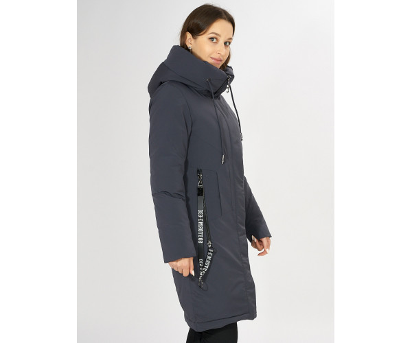 Куртка зимняя темно-серого цвета 72115TC