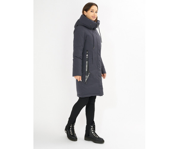 Куртка зимняя темно-серого цвета 72115TC