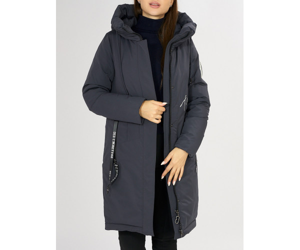 Куртка зимняя темно-серого цвета 72115TC