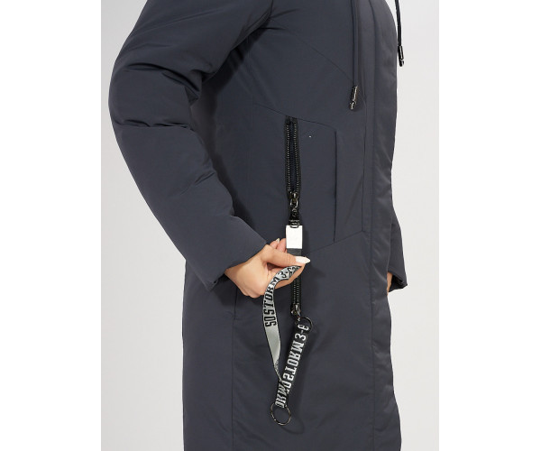 Куртка зимняя темно-серого цвета 72115TC