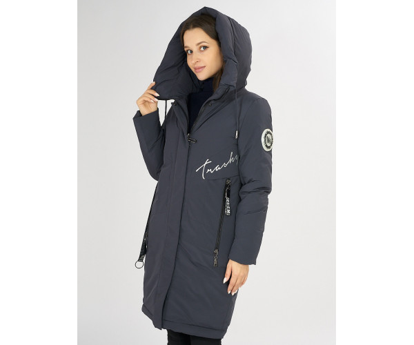Куртка зимняя темно-серого цвета 72115TC